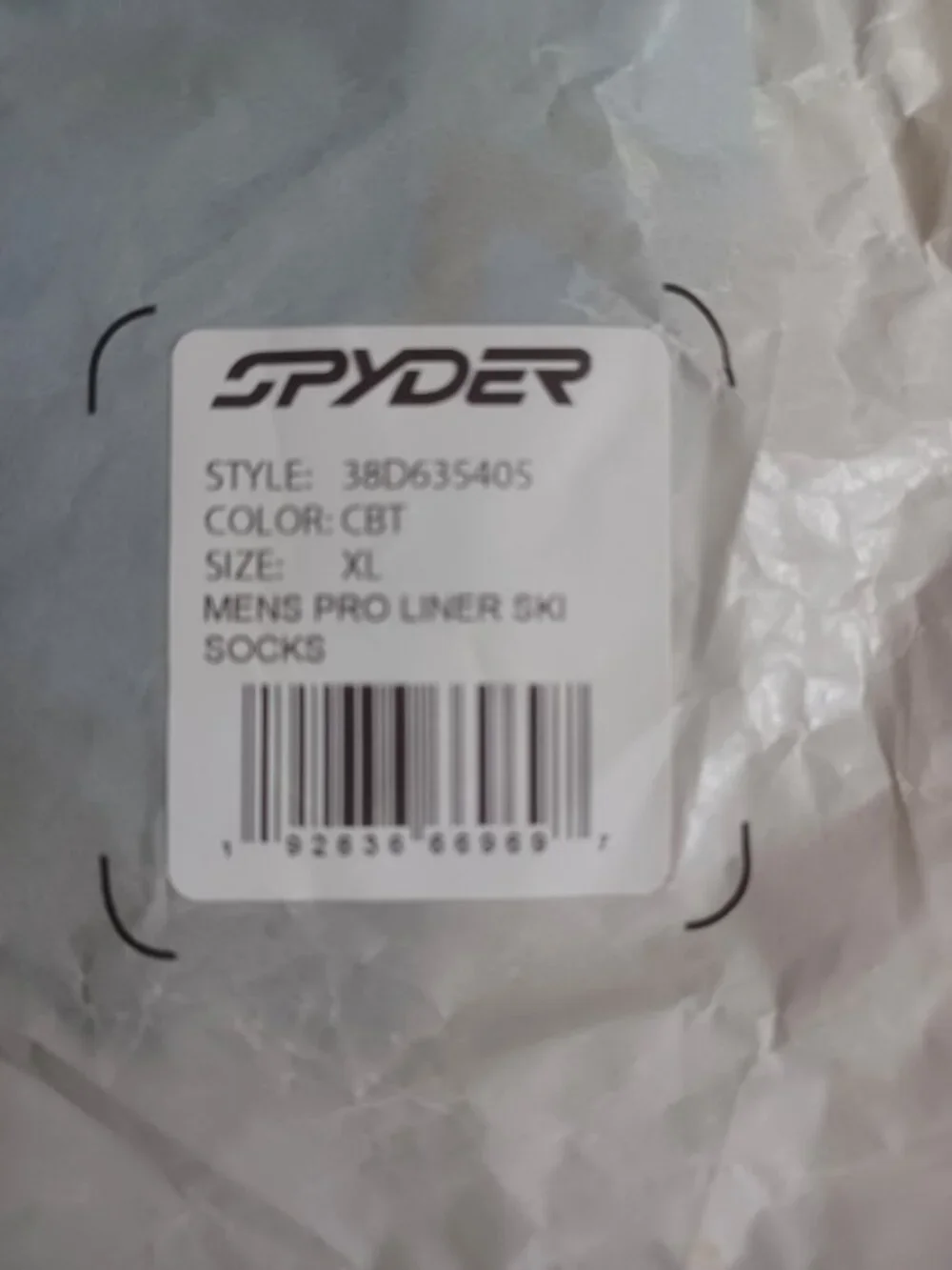 Spyder Men's proliner socks cobalt